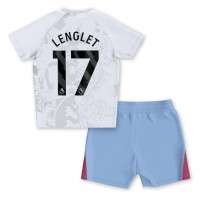 Aston Villa Clement Lenglet #17 Bortedraktsett Barn 2023-24 Kortermet (+ Korte bukser)
